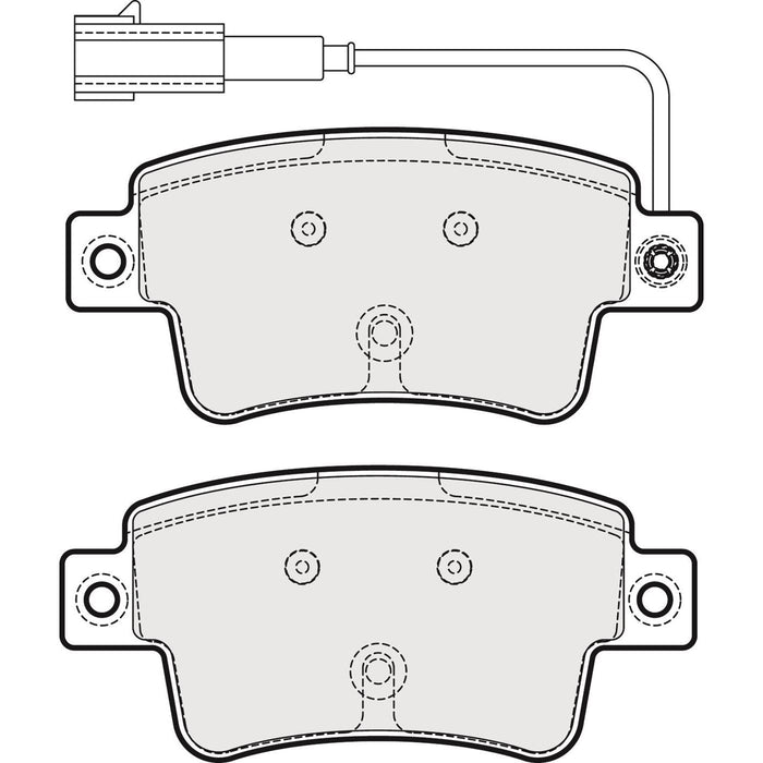 Apec Brake Pads Rear Fits Fiat Punto Evo Apec  - Dynamic Drive