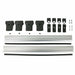 Roof Bars Rack Aluminium Silver fits Ford Transit Connect 2014- Onwards Omtec  - Dynamic Drive