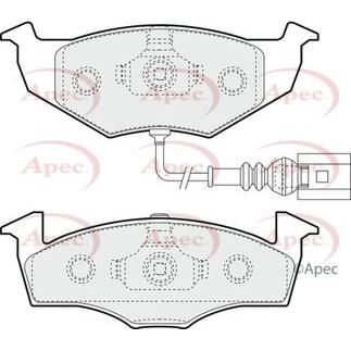 Apec Brake Pads Front Fits Skoda Fabia VW Polo