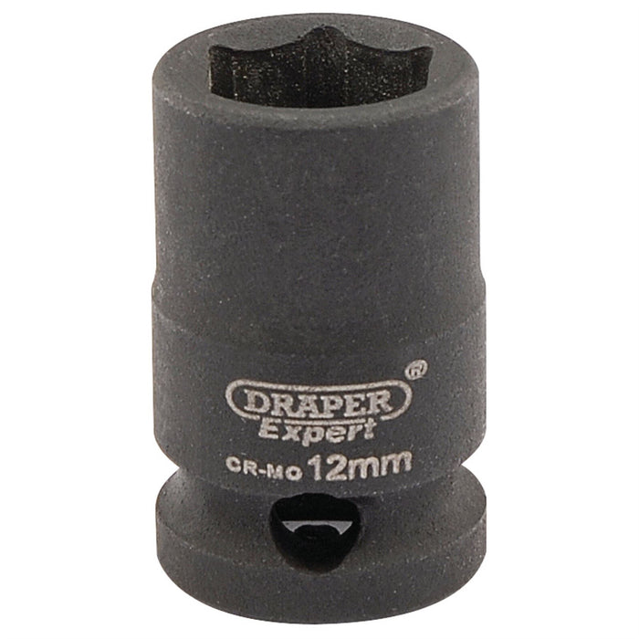 Draper Expert HI-TORQ 6 Point Impact Socket, 3/8" Sq. Dr., 12mm Draper  - Dynamic Drive