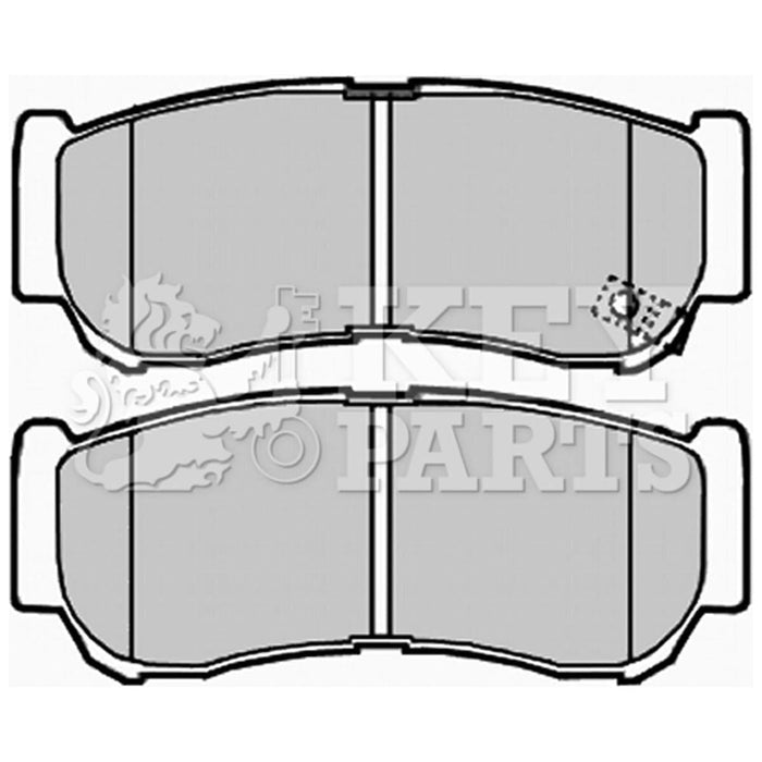 Genuine Key Parts KBP2007 Rear Brake Pads-Includes Wear Indicators (Mando)