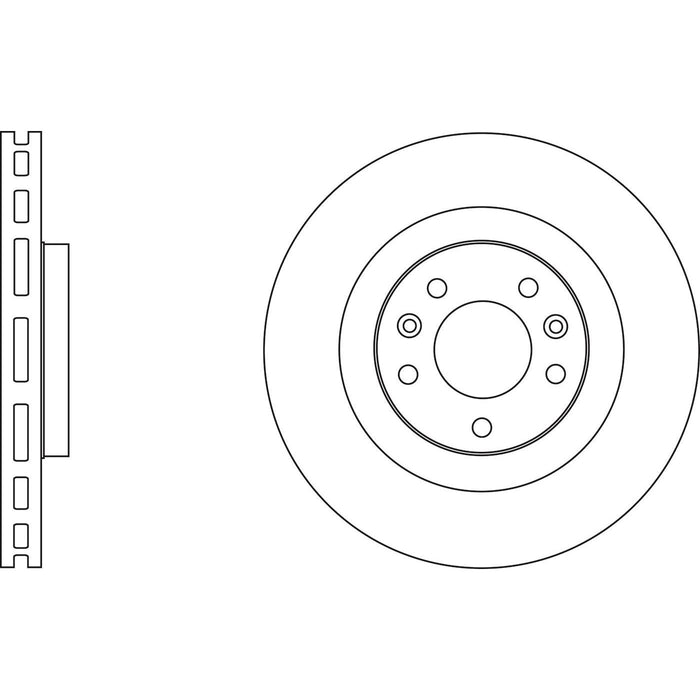 Genuine APEC Front Brake Discs & Pads Set Vented for Renault Scénic