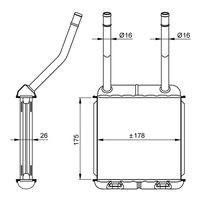 NRF Heater Radiator 58147