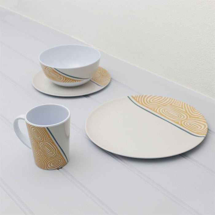 Melamine Kakado Tableware 16pc Leisurewize  - Dynamic Drive