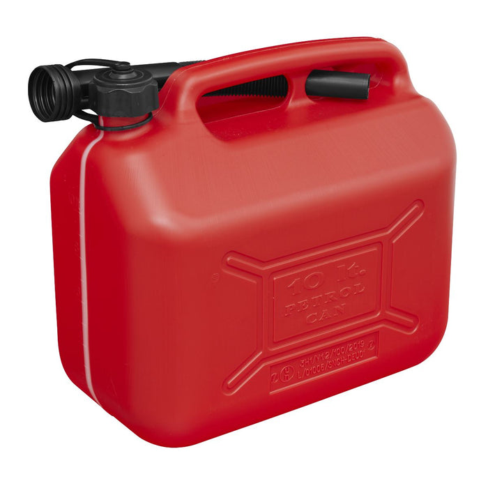 Sealey Fuel Can 10L Red JC10PR Sealey  - Dynamic Drive