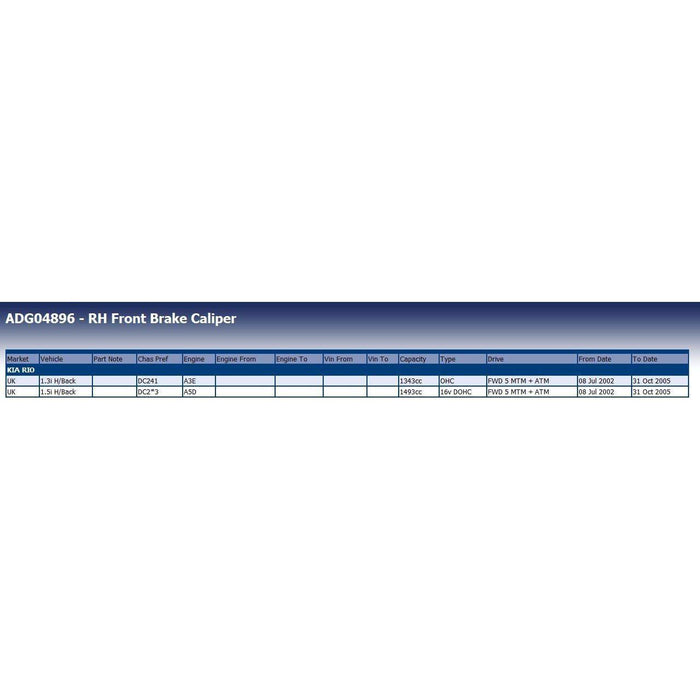 Blue Print ADG04896 Brake Caliper