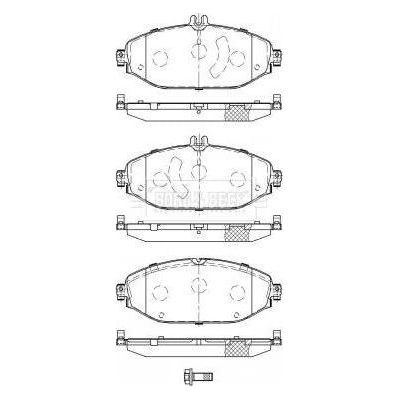 Genuine Borg & Beck Front Brake Pads fits MB C ClassWS205 17 0214 BBP2513 Borg & Beck  - Dynamic Drive