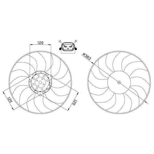 NRF Radiator Fan 47666 NRF  - Dynamic Drive