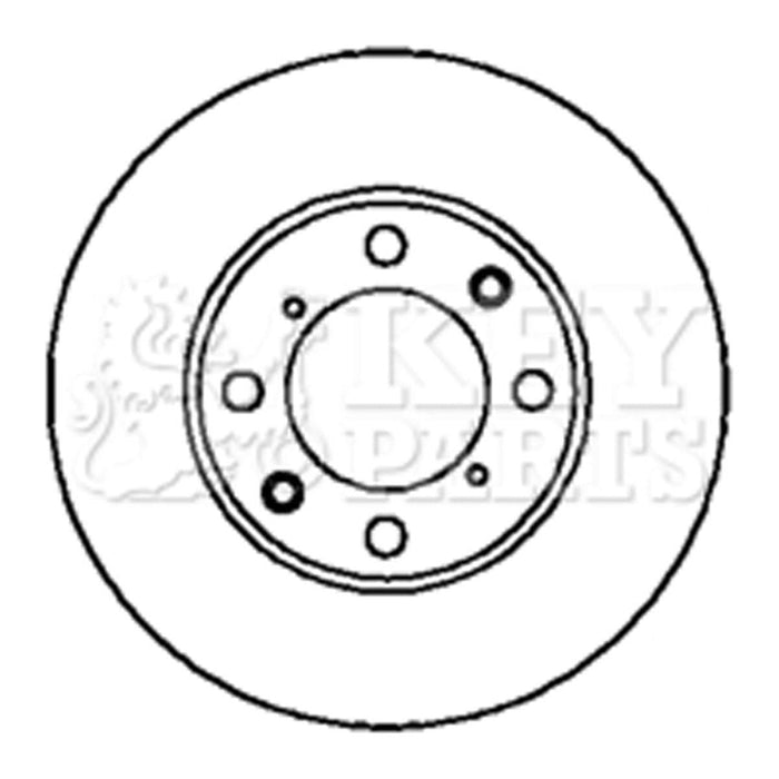 Genuine Key Parts KBD4093 Brake Disc Pair (Rear)