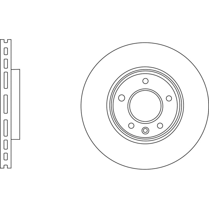 Apec Brake Disc Front Fits Chevrolet Cruze Orlando Volt Opel Ampera Astra Zafira