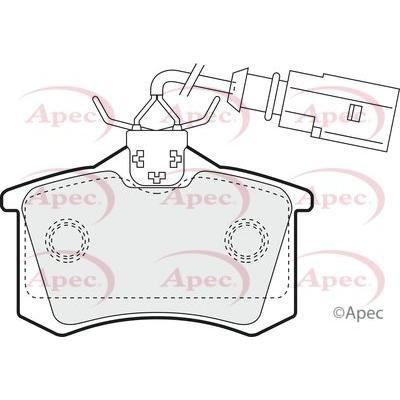 Apec Brake Pads Rear Fits Ford Galaxy Seat Alhambra Ibiza VW Sharan