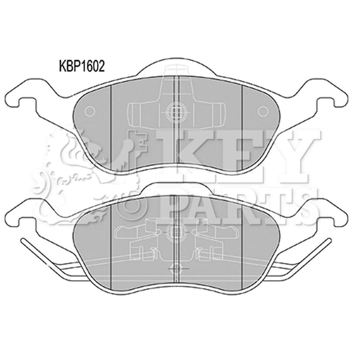 Genuine Key Parts KBP1602 Front Brake Pads (Lucas-Girling)