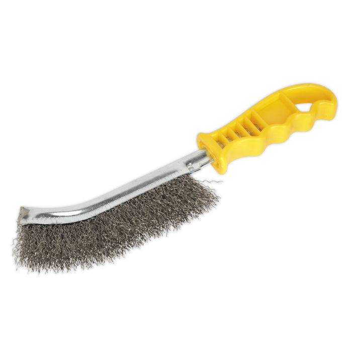 Sealey Wire Brush Stainless Steel WB05Y Sealey  - Dynamic Drive