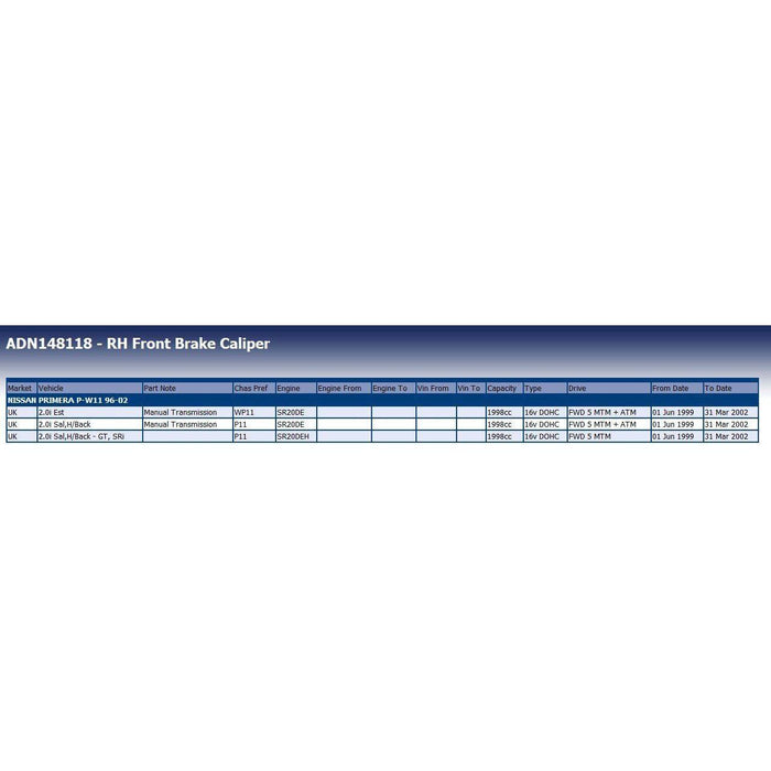 Blue Print ADN148118 Brake Caliper