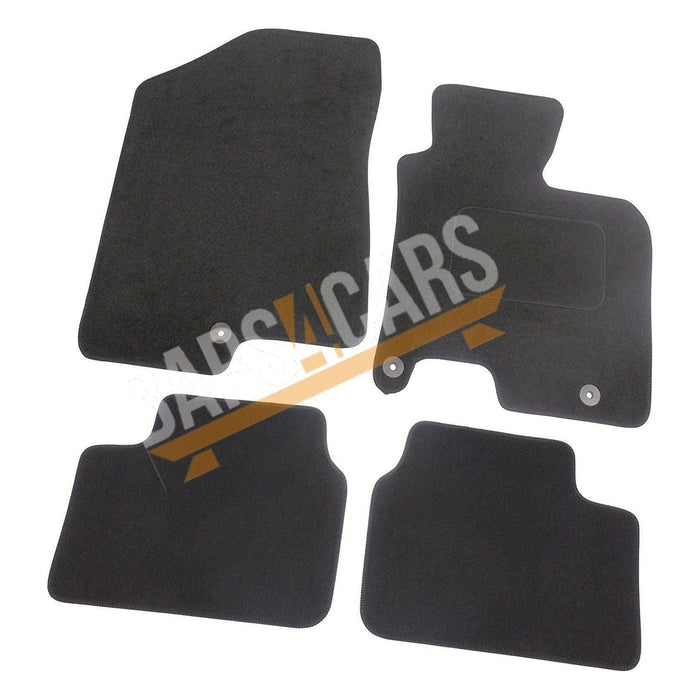 Fully Tailored Black Carpet Car Mats for Kia Ceed 12--> Set of 4 With 3 Clips UKB4C  - Dynamic Drive