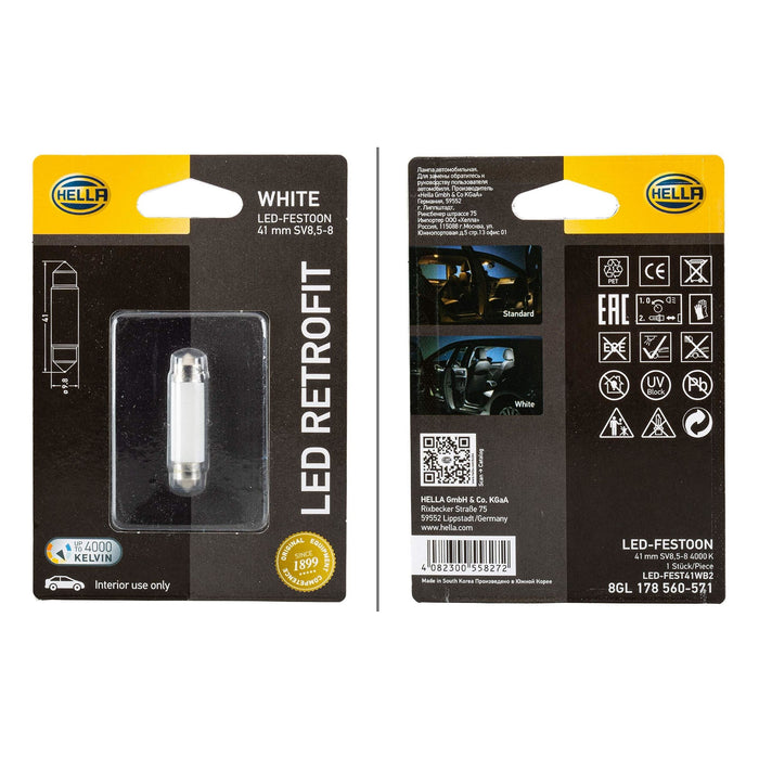 Hella Bulb LED LED Retrofit 12V 1W Quantity: 1 8GL 178 560-571 Hella  - Dynamic Drive