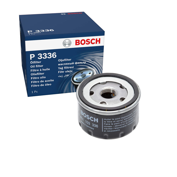 Genuine Bosch Car Oil Filter P3336 fits Nissan Qashqai dCi - 1.5 - 06-12 0451103