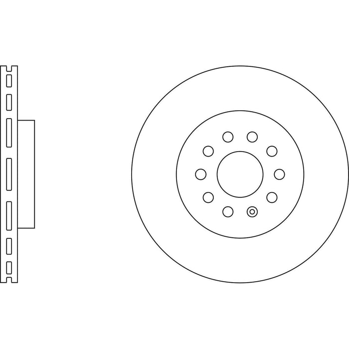 Apec Brake Disc Front Fits Seat Alhambra Tarraco Skoda Kodiaq VW Sharan Tiguan