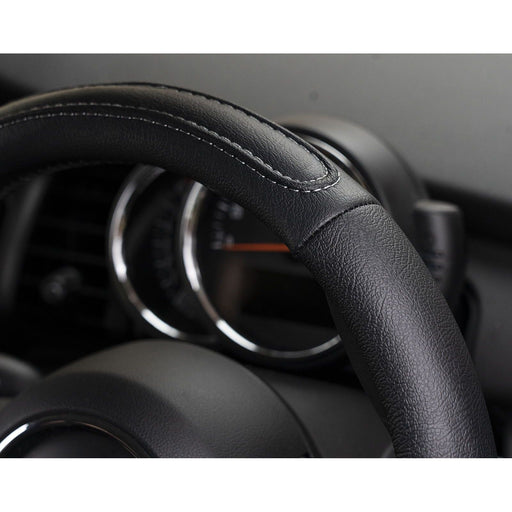 Black Leather Look Car Steering Wheel Cover Soft Grip Glove fits  BMW Mini UKB4C  - Dynamic Drive