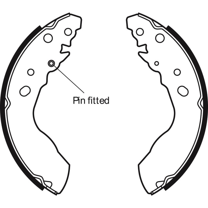 Apec Brake Shoe Rear Fits Suzuki Escudo Vitara