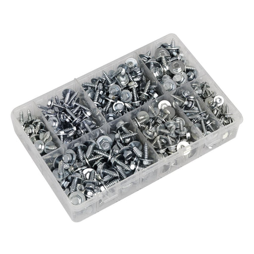 Sealey Acme Screw with Captive Washer Assortment 425pc AB425AS Sealey  - Dynamic Drive