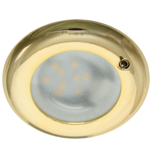 AAA LED Brass Downlight Flush Mount with Switch 8 28V AAA  - Dynamic Drive