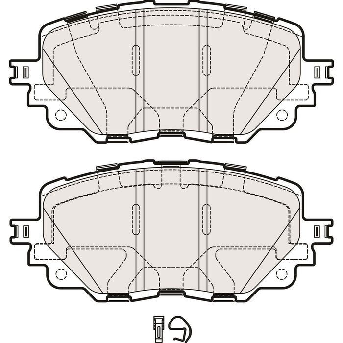 Apec Brake Pads Front Fits Fiat 124 Mazda Mx5