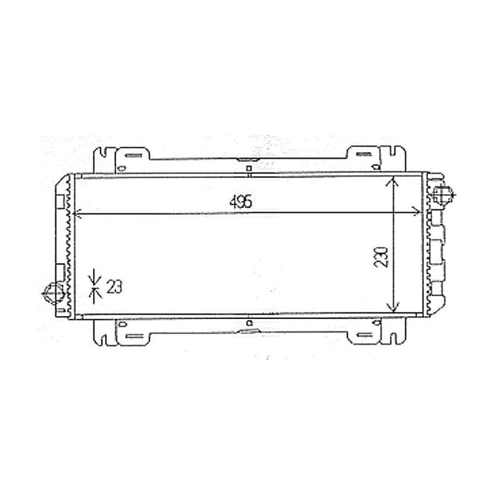 NRF Radiator fits Ford Fiesta NRF  - Dynamic Drive