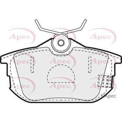 Apec Brake Pads Rear Fits Mitsubishi Carisma Colt Space Star Proton Imp