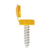 Sealey Yellow Number Plate Screw & Flip Cap 4.2 x 19mm - Pack of 50 Sealey  - Dynamic Drive