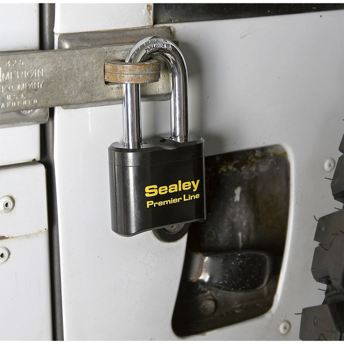 Sealey Steel Body Combination Padlock Long Shackle 62mm PL603L Sealey  - Dynamic Drive