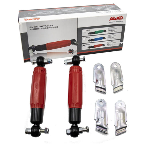 Al-Ko Octagon Shock Absorbers Red Single Axle 1800Kg Tandem 3500 Kg 601206 AL-KO - Dynamic Drive