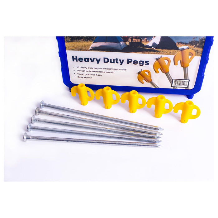 Awning Tent Pegs Heavy Duty x20 Royal  - Dynamic Drive