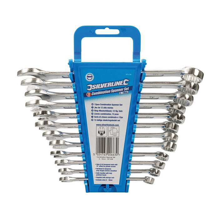 Silverline Combination Spanner Set 12pce 8 - 19mm SP1236