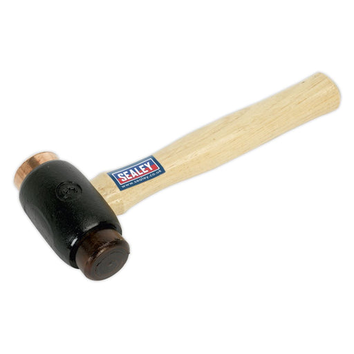 Sealey Copper/Rawhide Faced Hammer 3.5lb Hickory Shaft CRF35 Sealey  - Dynamic Drive