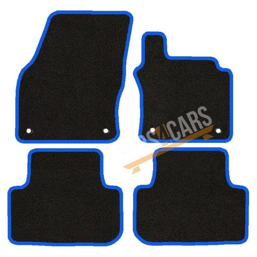 Fully Tailored Blue Trim Carpet Mats VW Golf 14 Sv Set of 4 With 4 Clips UKB4C  - Dynamic Drive