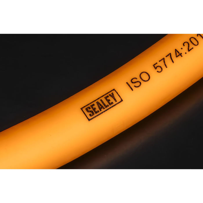 AIR HOSE 20M X 10MM HYBRID HIGH VISIBILITY WITH 1 Sealey  - Dynamic Drive