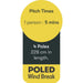 4 Pole Multicoloured Polythene Windbreak 1440 Quest  - Dynamic Drive