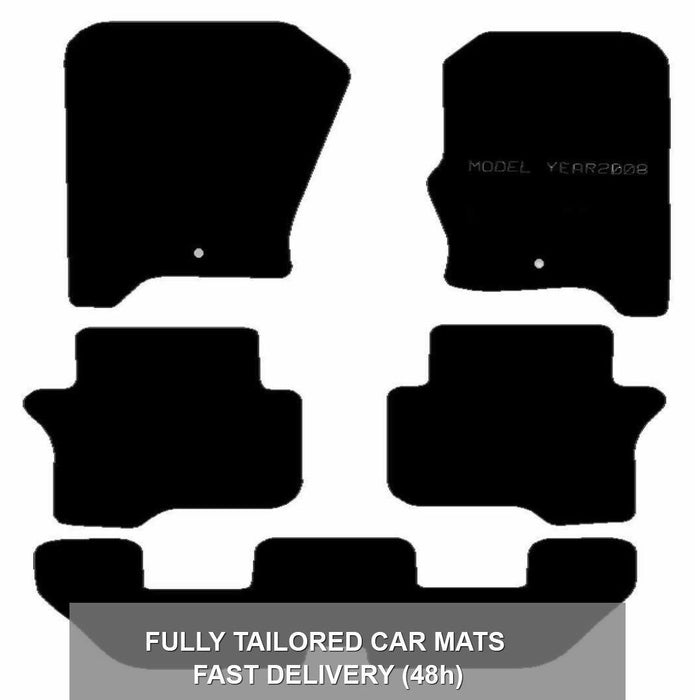 Tailored Rubber Mats Landrover Discovery 4 10> 7 fits Seat Set of 5 XL 2 Clips UKB4C  - Dynamic Drive