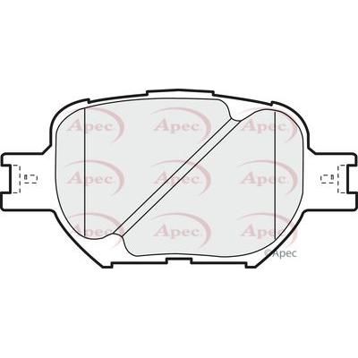 Apec Brake Pads Front Fits Toyota Celica Corolla Opa Verossa Vista