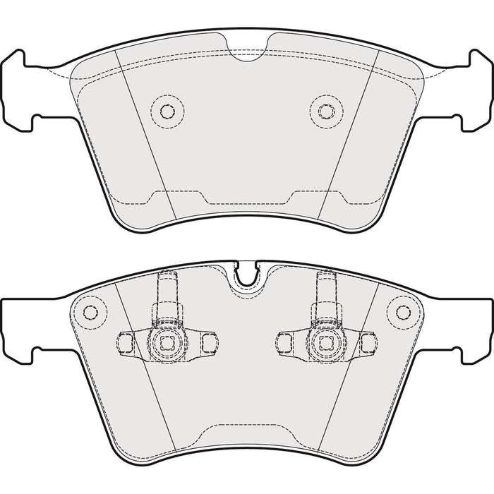 Apec Brake Pads Front Fits Mercedes Gl Class