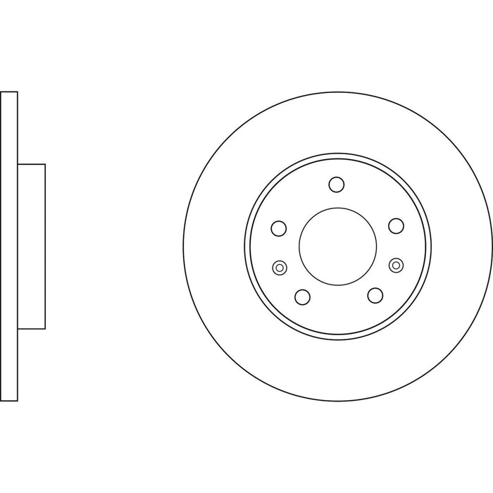 Genuine APEC Rear Brake Discs & Pads Set Solid for Nissan Qashqai Apec  - Dynamic Drive