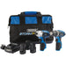 Draper Storm Force 10.8V Power Interchange Drill and Driver Twin Kit, 3 x 1.5Ah Draper  - Dynamic Drive