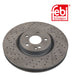 Genuine FEBI Front Brake Discs & Pads Set Perforated for Mercedes-Benz CLA Febi Bilstein  - Dynamic Drive