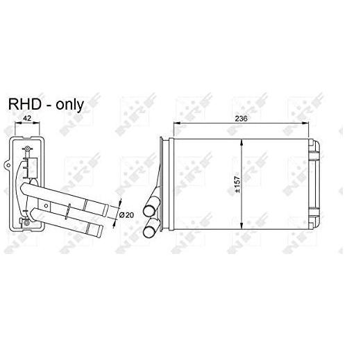 NRF Heater Radiator 54302