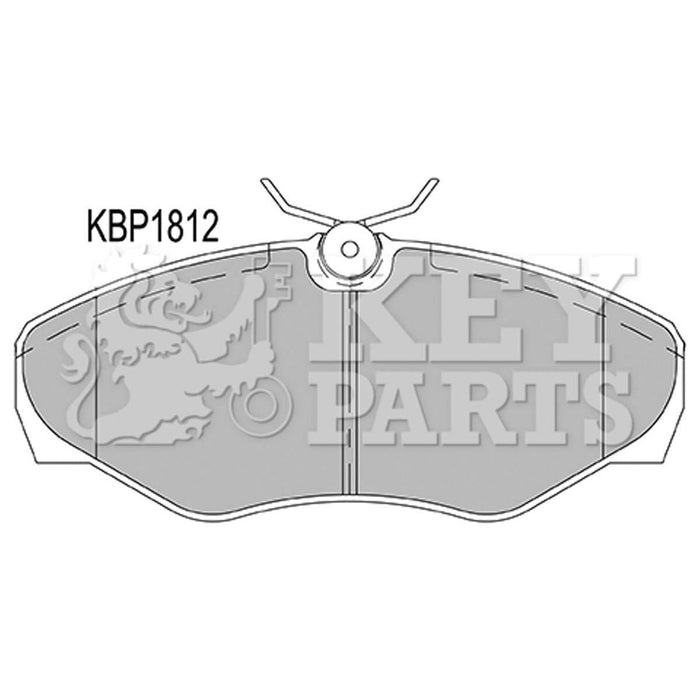 Genuine Key Parts KBP1812 Front Brake Pads (Lucas-Girling)