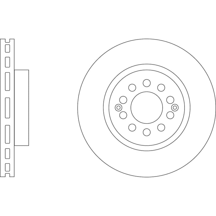 Apec Brake Disc Front Fits Mg Zs