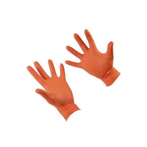 Connect Grippaz Large Orange Nitrile Gloves Box 50pc/25 Pairs 37301 Tool Connection  - Dynamic Drive