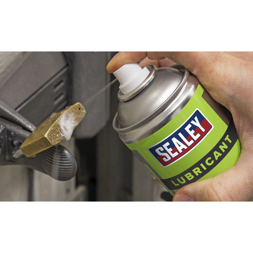 Sealey 500ml Grapited Penetrating Oil Lubricant Grey Maintenance Spray Lube Sealey  - Dynamic Drive