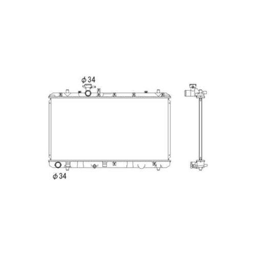 NRF Radiator fits Fiat Sedici Suzuki SX4 NRF  - Dynamic Drive